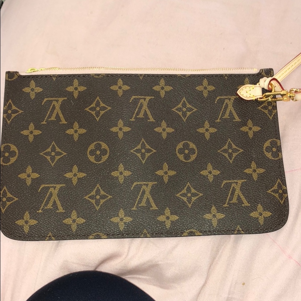 Louis Vuitton NEVERFULL mm pouch rose ballerine